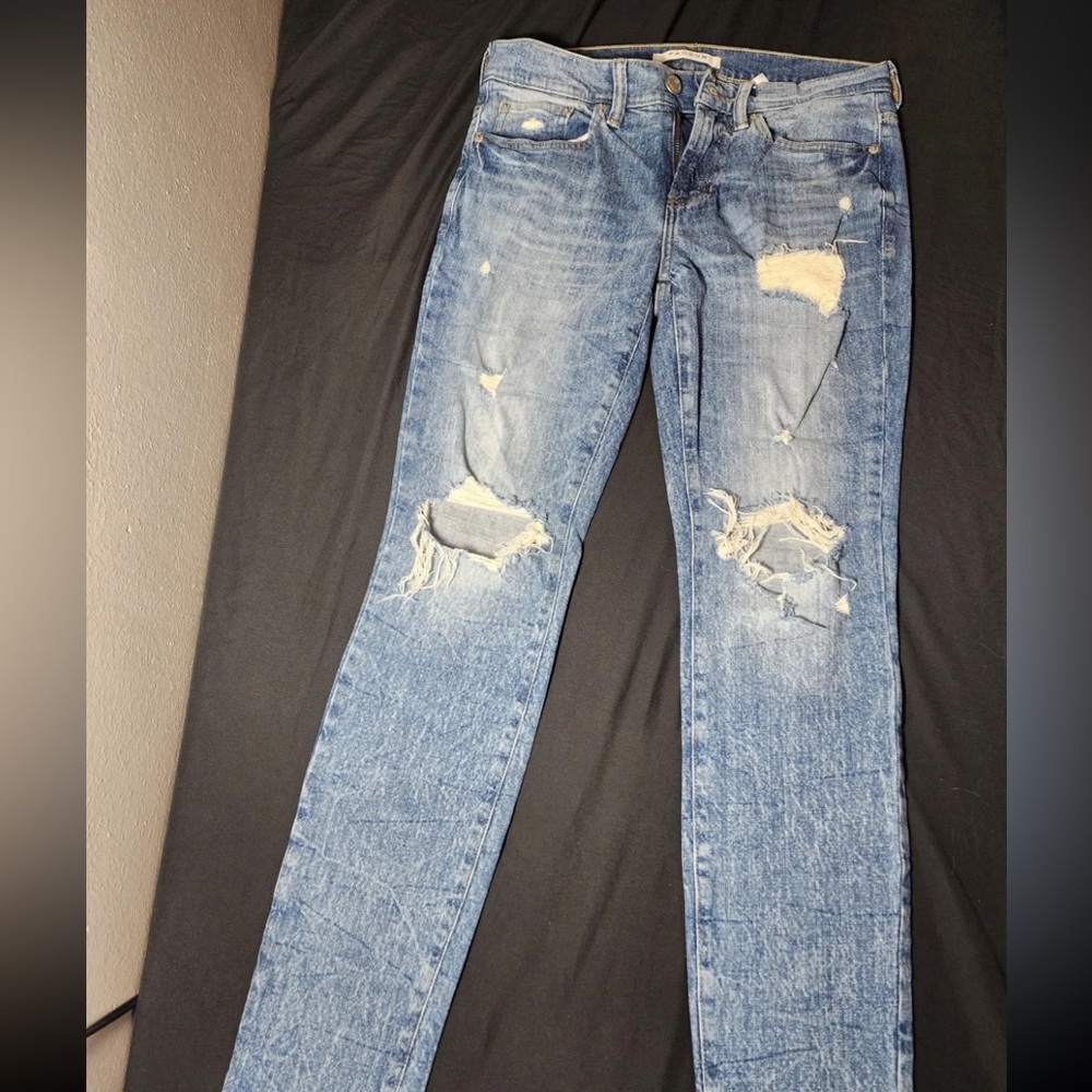 PacSun Light Blue Distressed Skinny Jeans